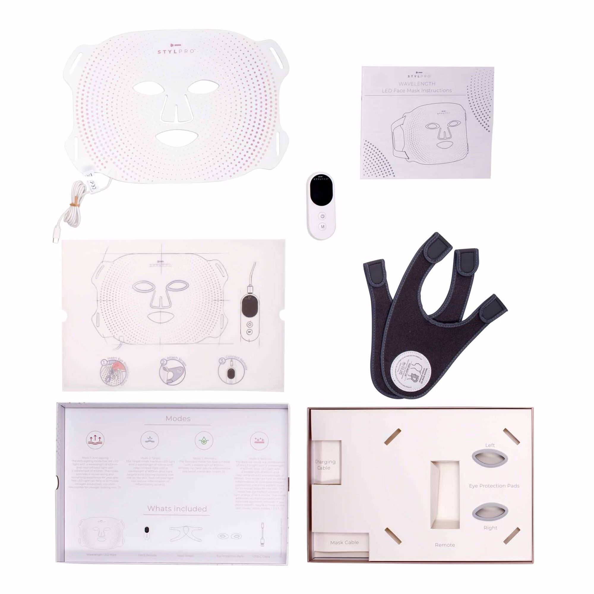 StylPro Wavelength LED Máscara Facial Luz Vermelha e Azul