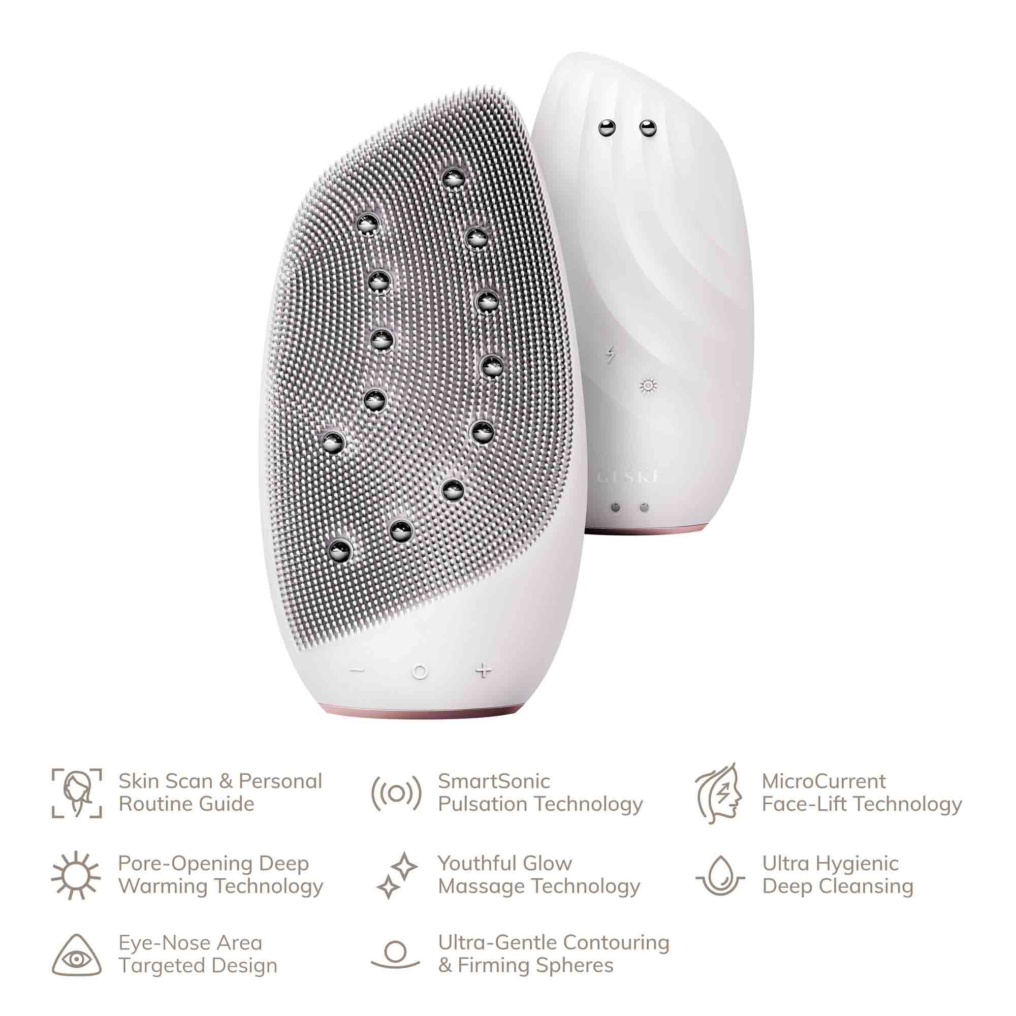 Cepillo facial térmico sónico y lifting facial 8 en 1 Starlight