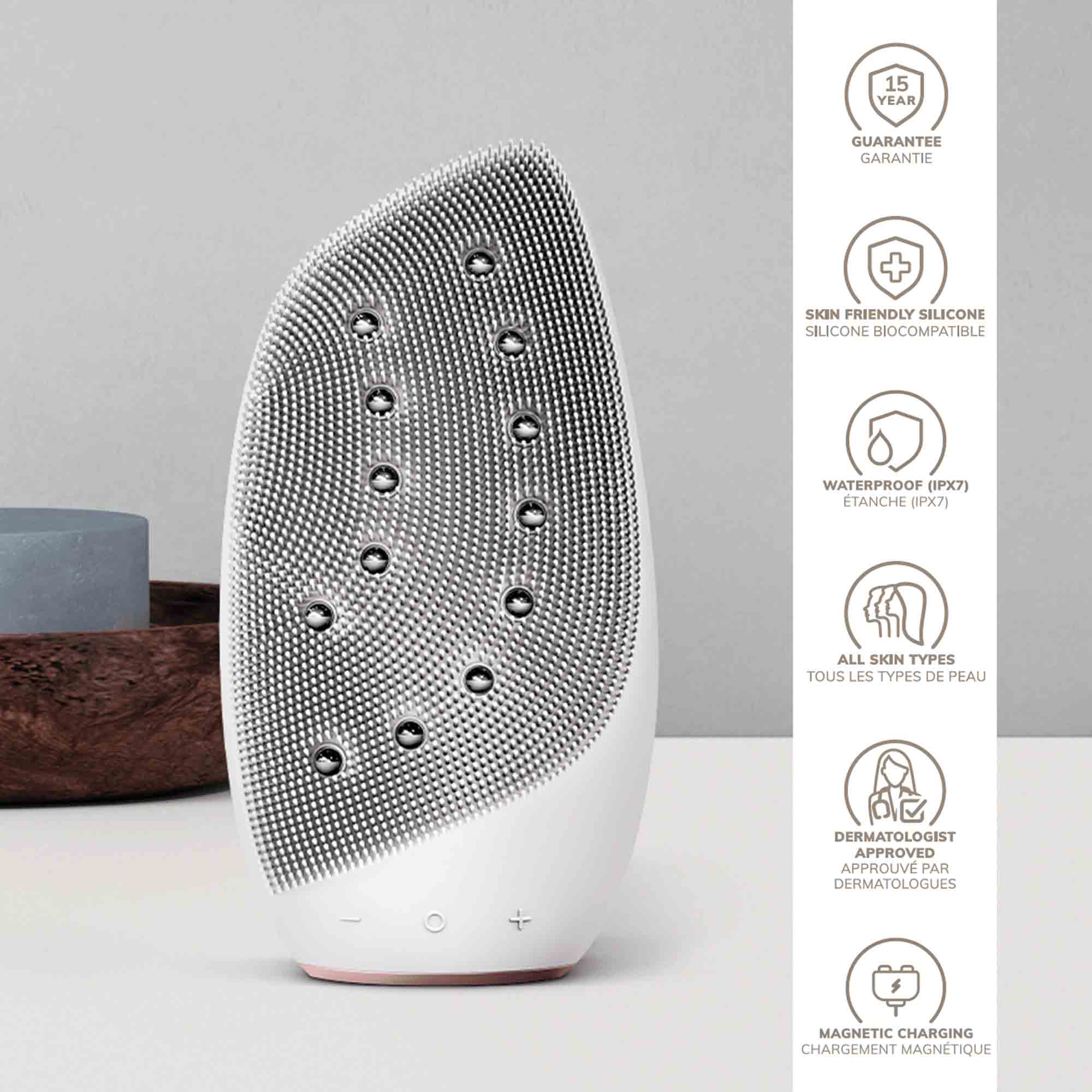 Cepillo facial térmico sónico y lifting facial 8 en 1 Starlight
