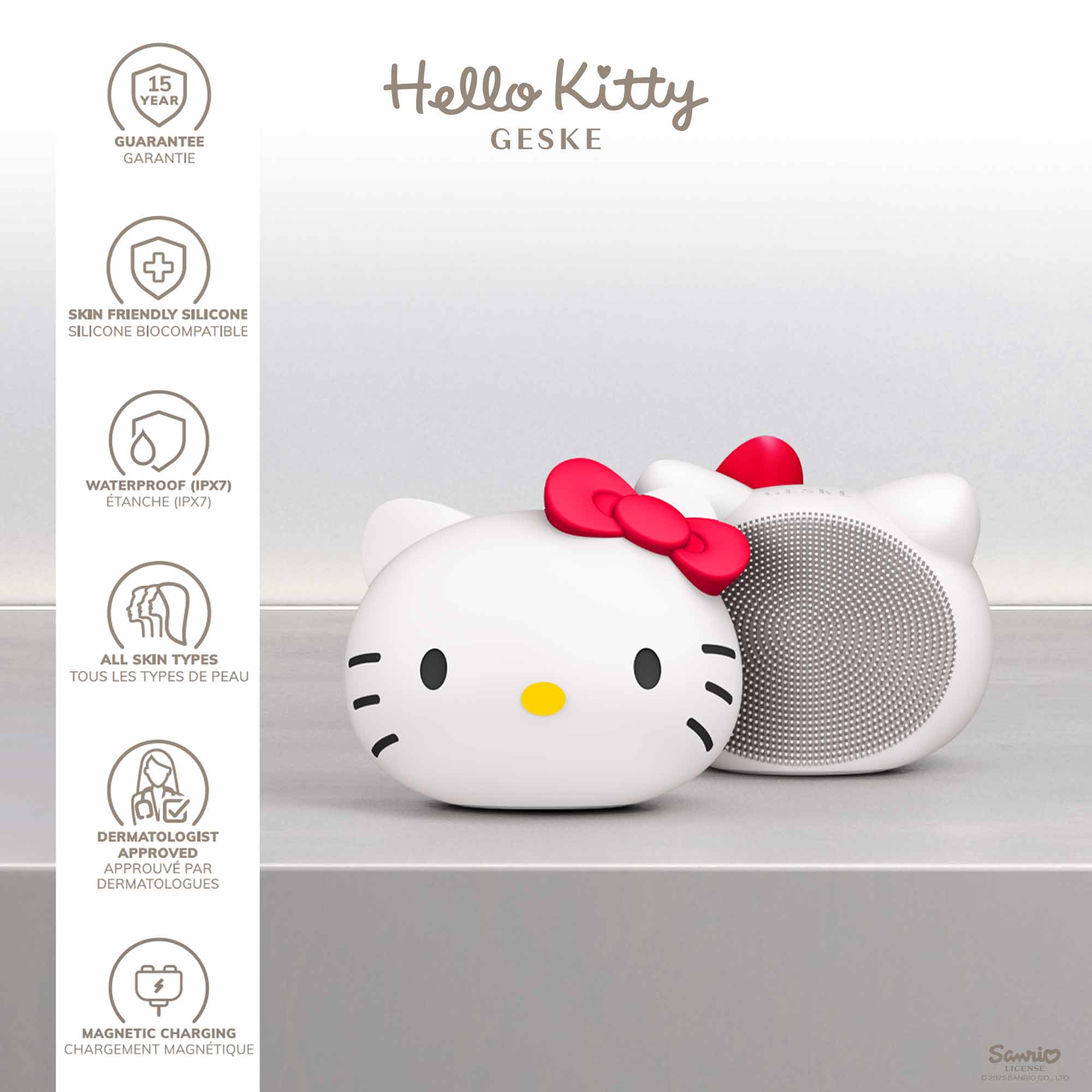 Sonic Facial Brush - 4 em 1 - Hello Kitty Starlight