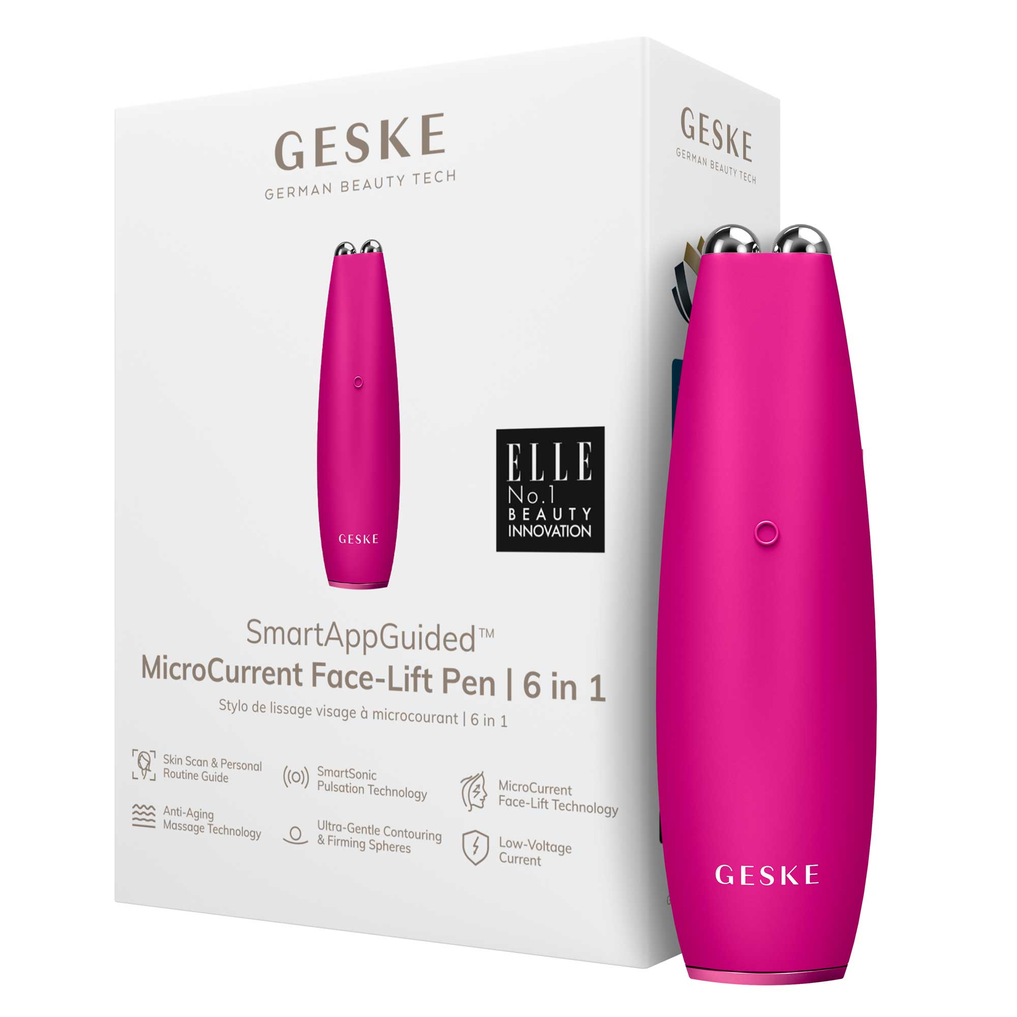 Bolígrafo MicroCurrent Face-Lift 6 en 1 Magenta