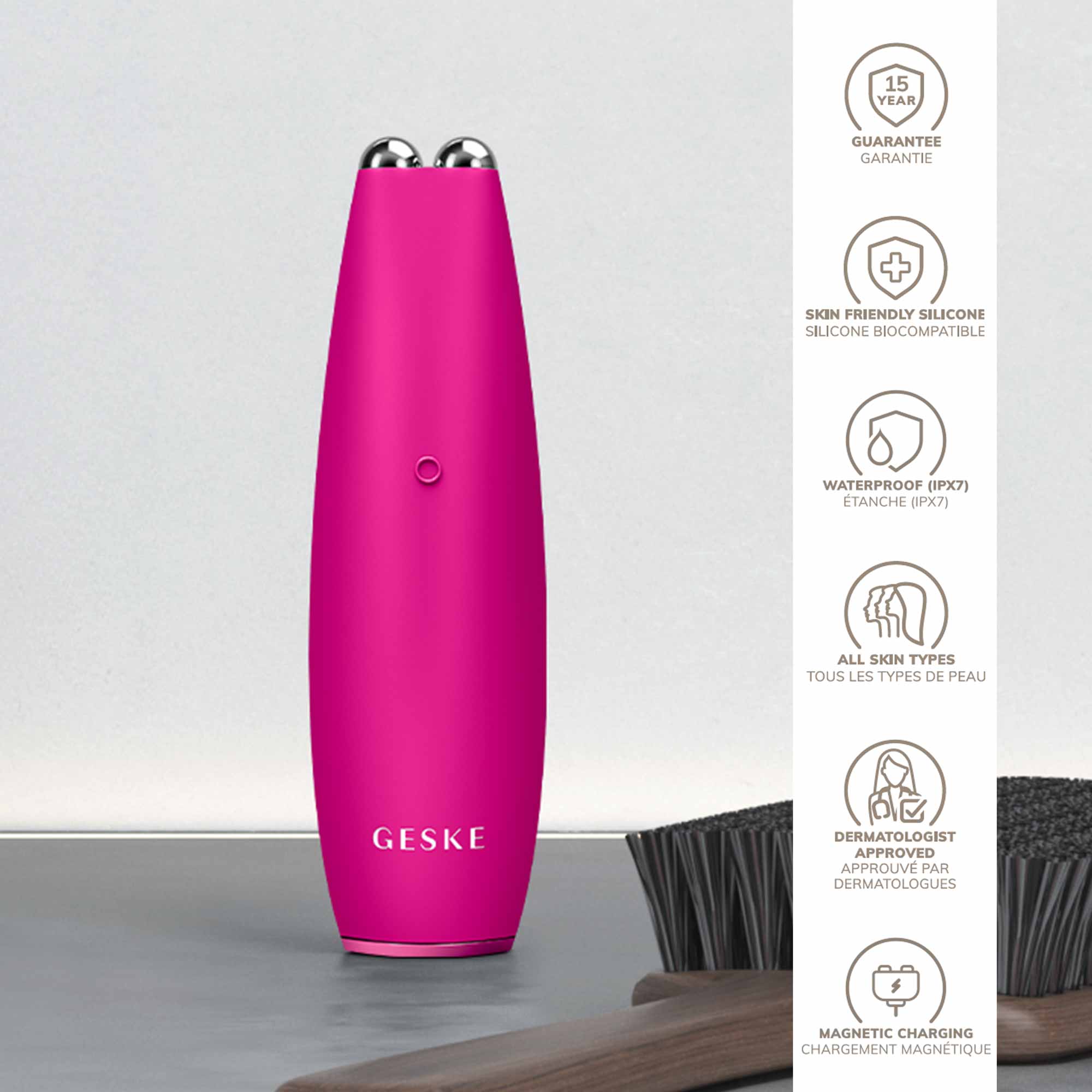 Bolígrafo MicroCurrent Face-Lift 6 en 1 Magenta
