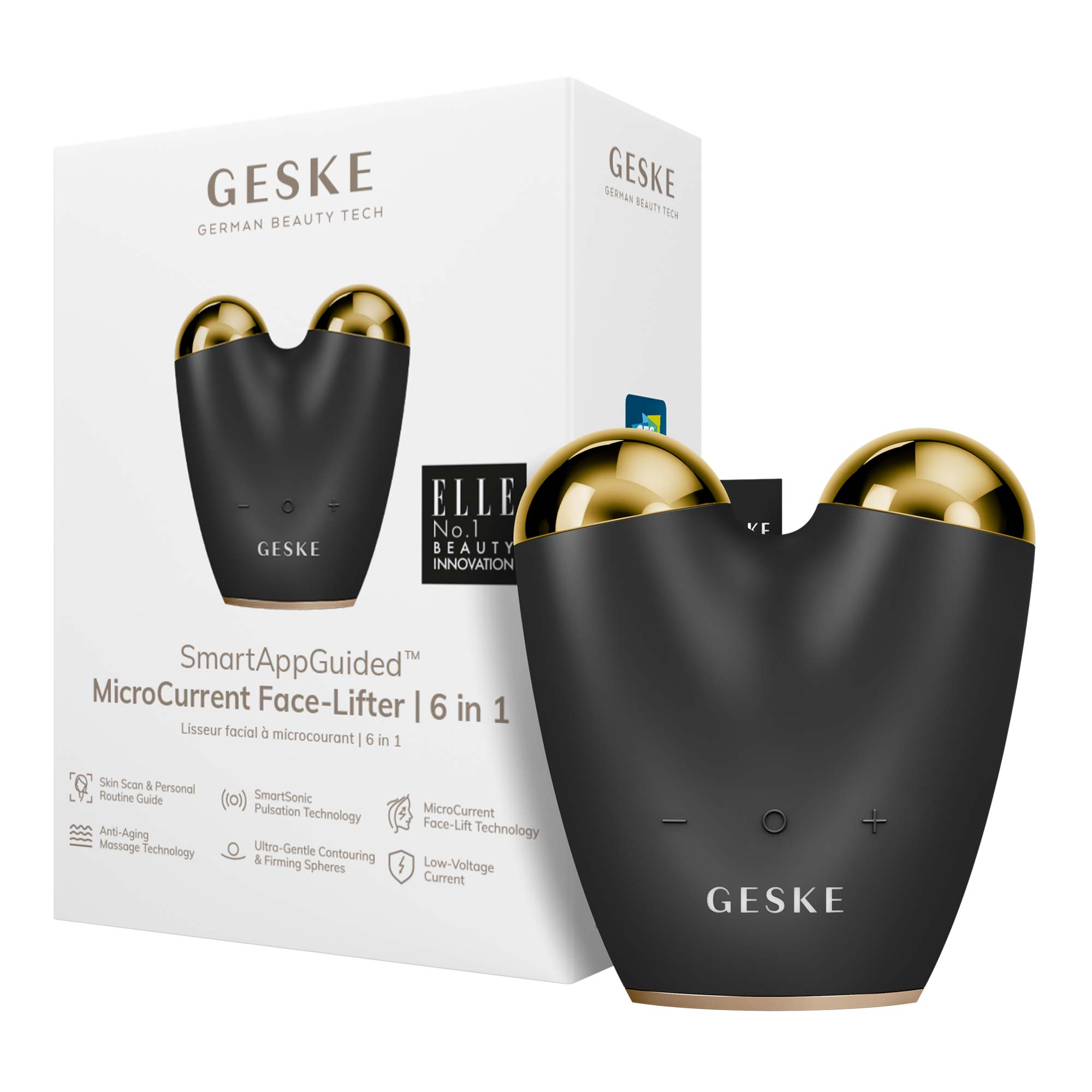 MicroCurrent Face-Lifter 6 en 1 Gris