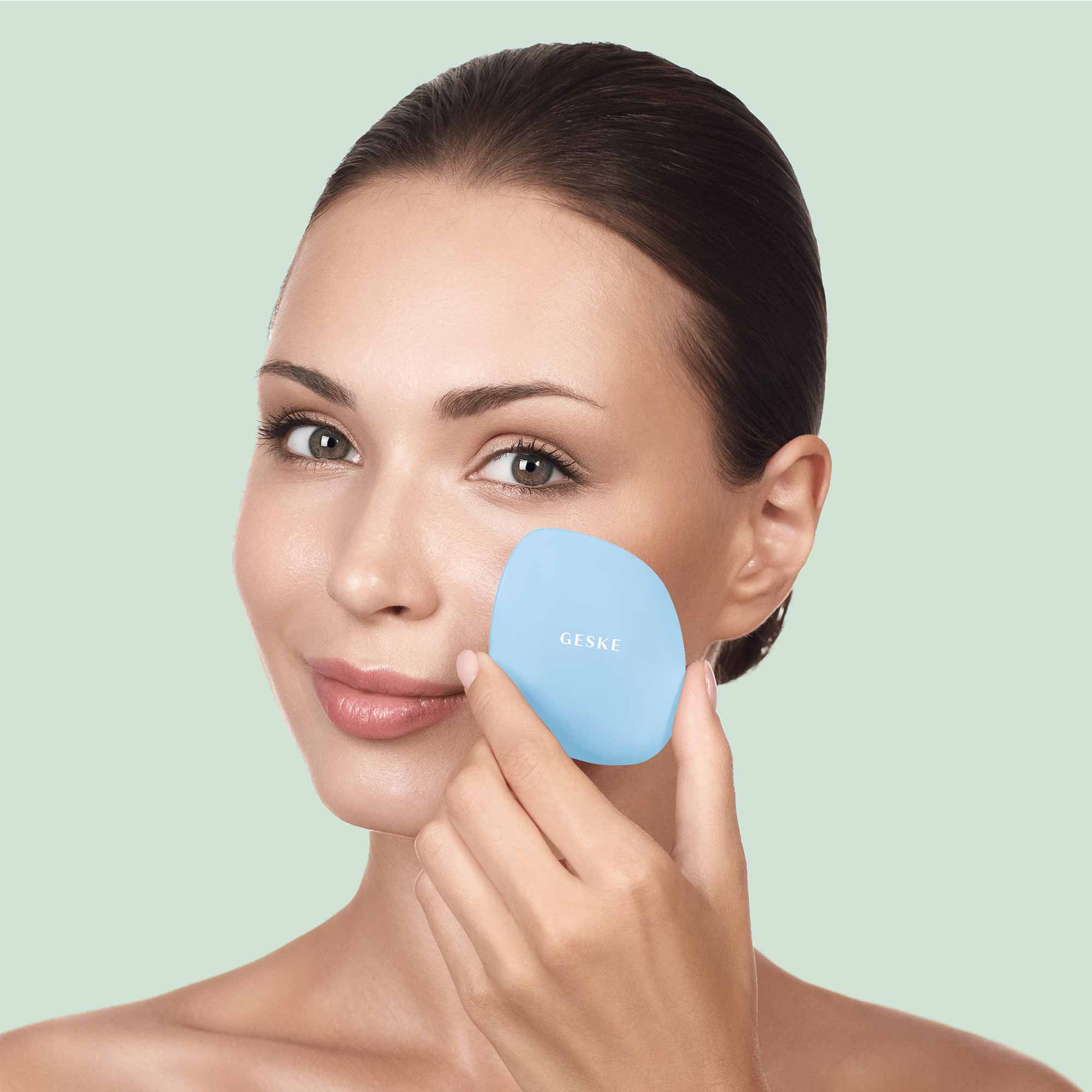 Cepillo facial 4 en 1 aguamarina