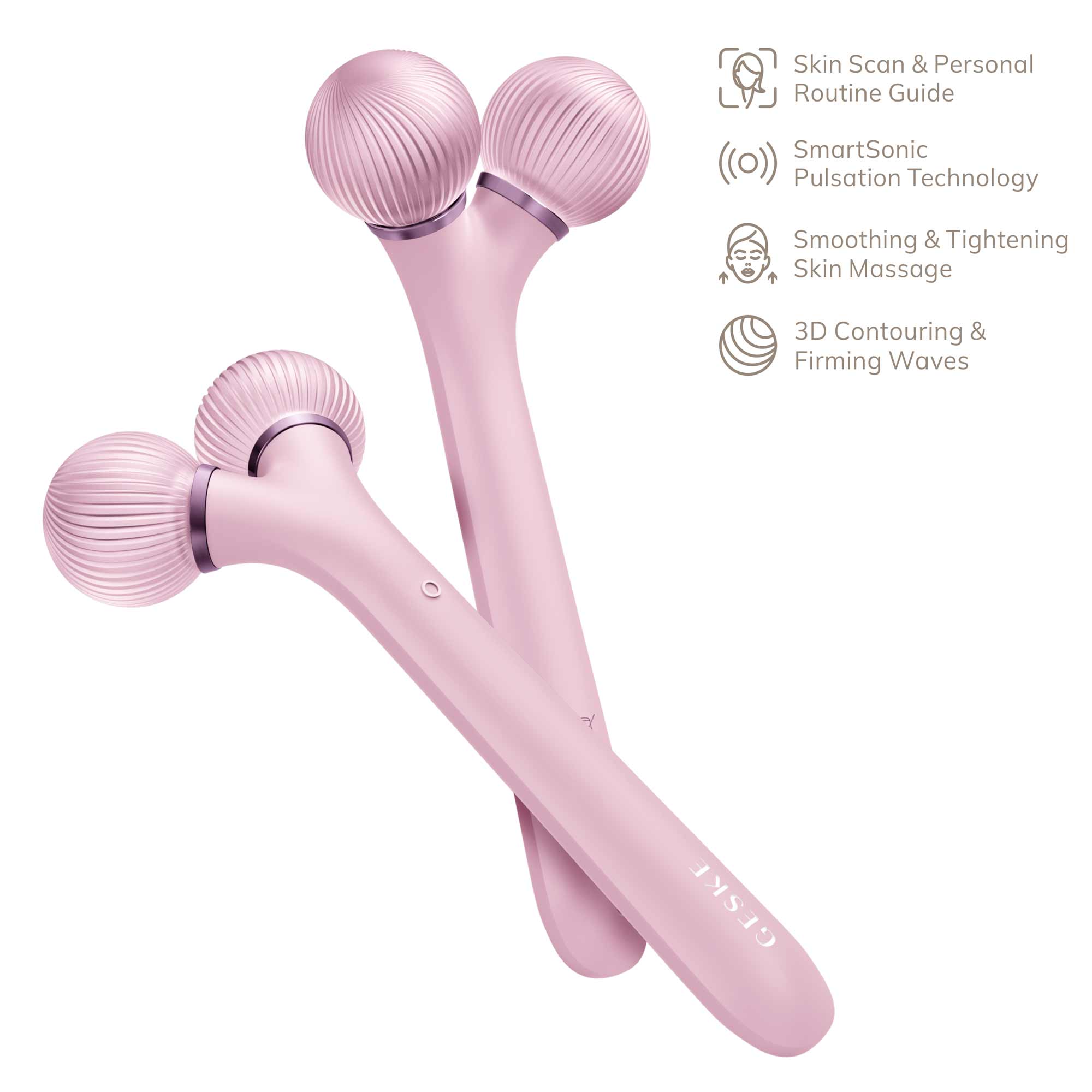 Sonic Facial Roller 4 em 1 Pink
