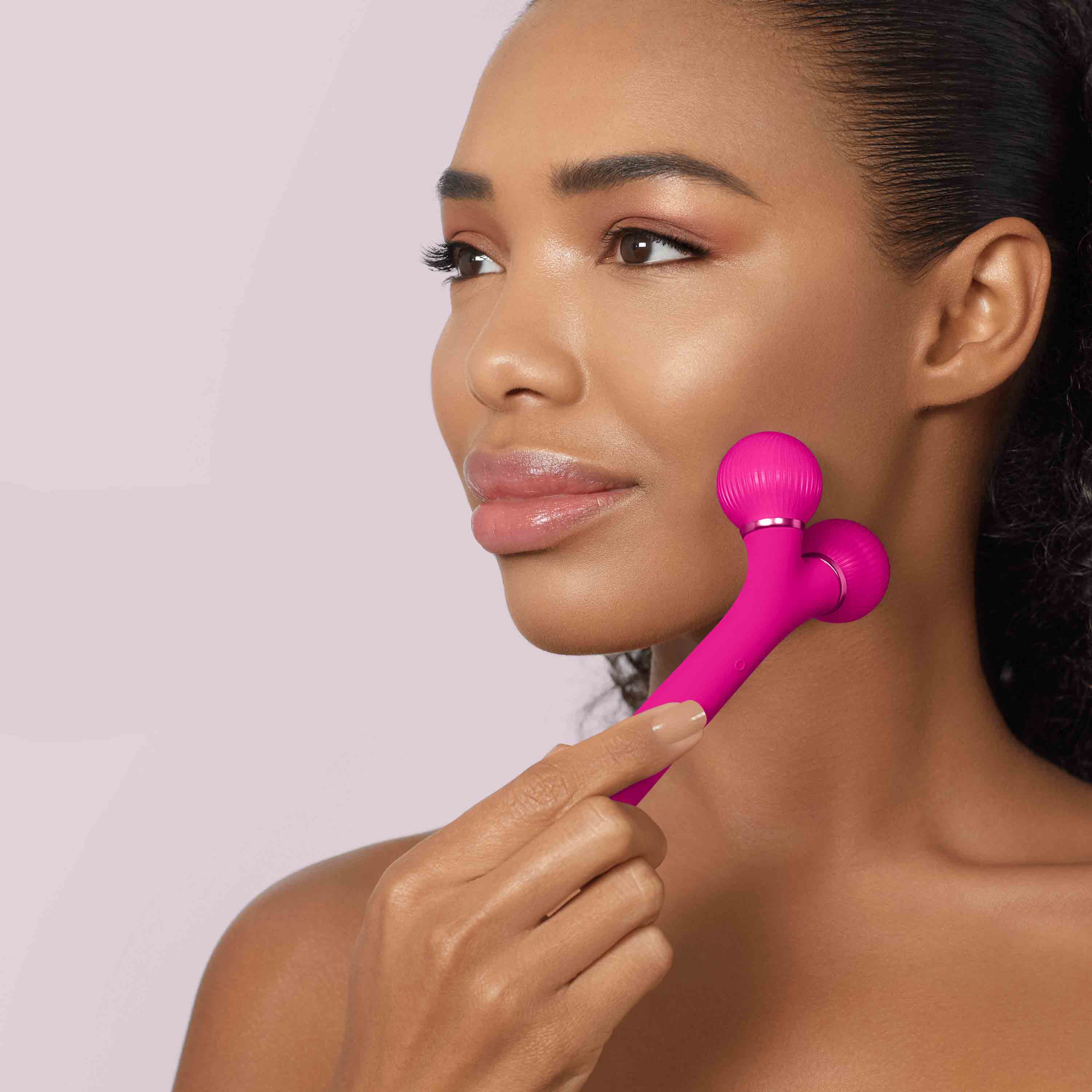 Sonic Facial Roller 4 em 1 Magenta