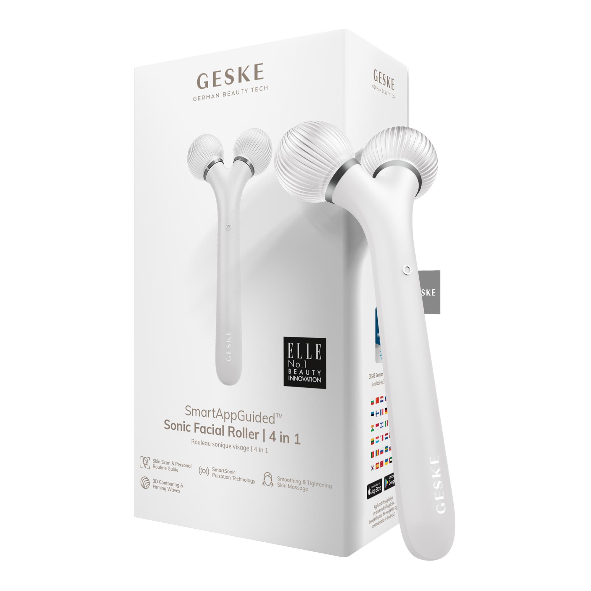 Sonic Facial Roller 4 em 1 White