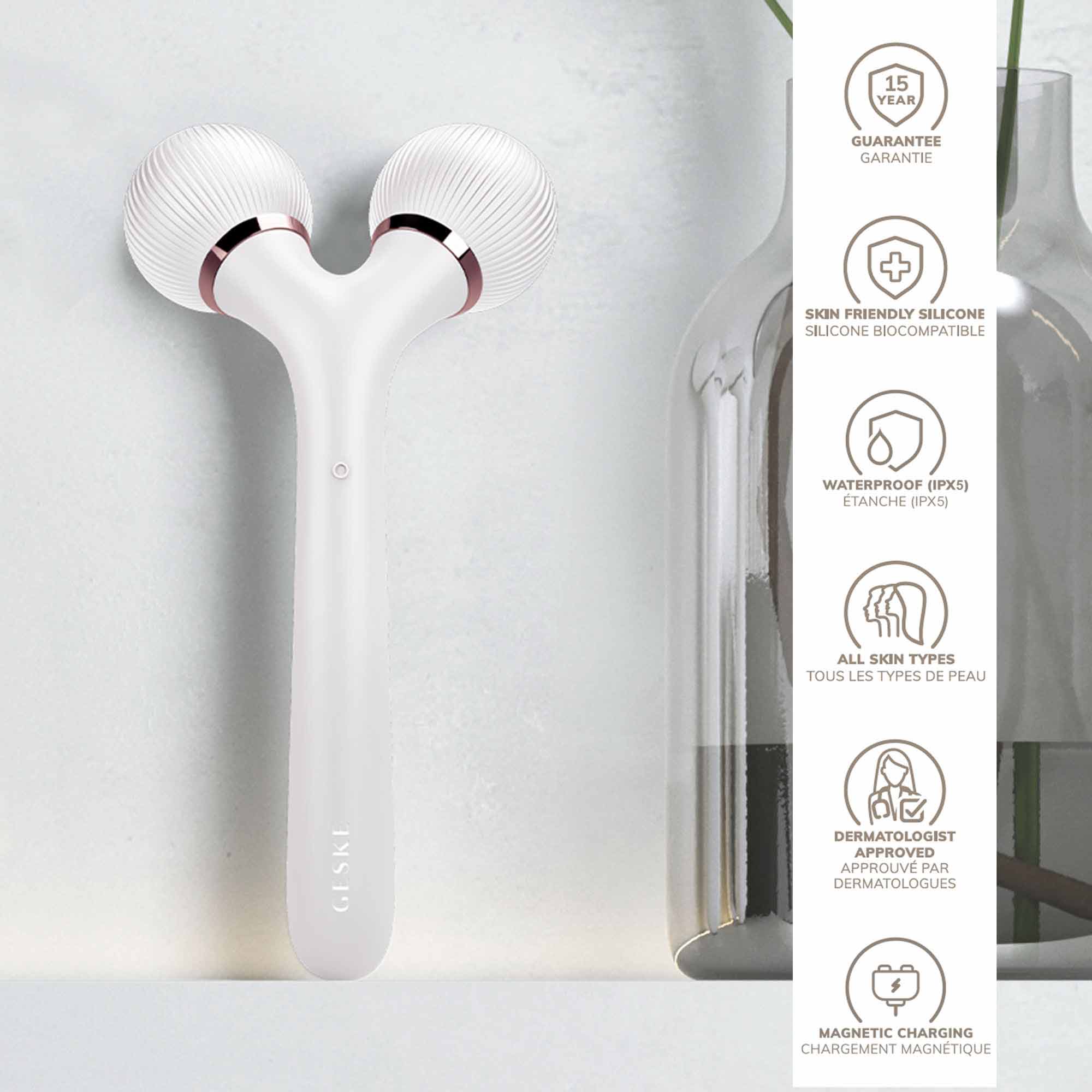 Rodillo facial y corporal sónico 4 en 1 Starlight