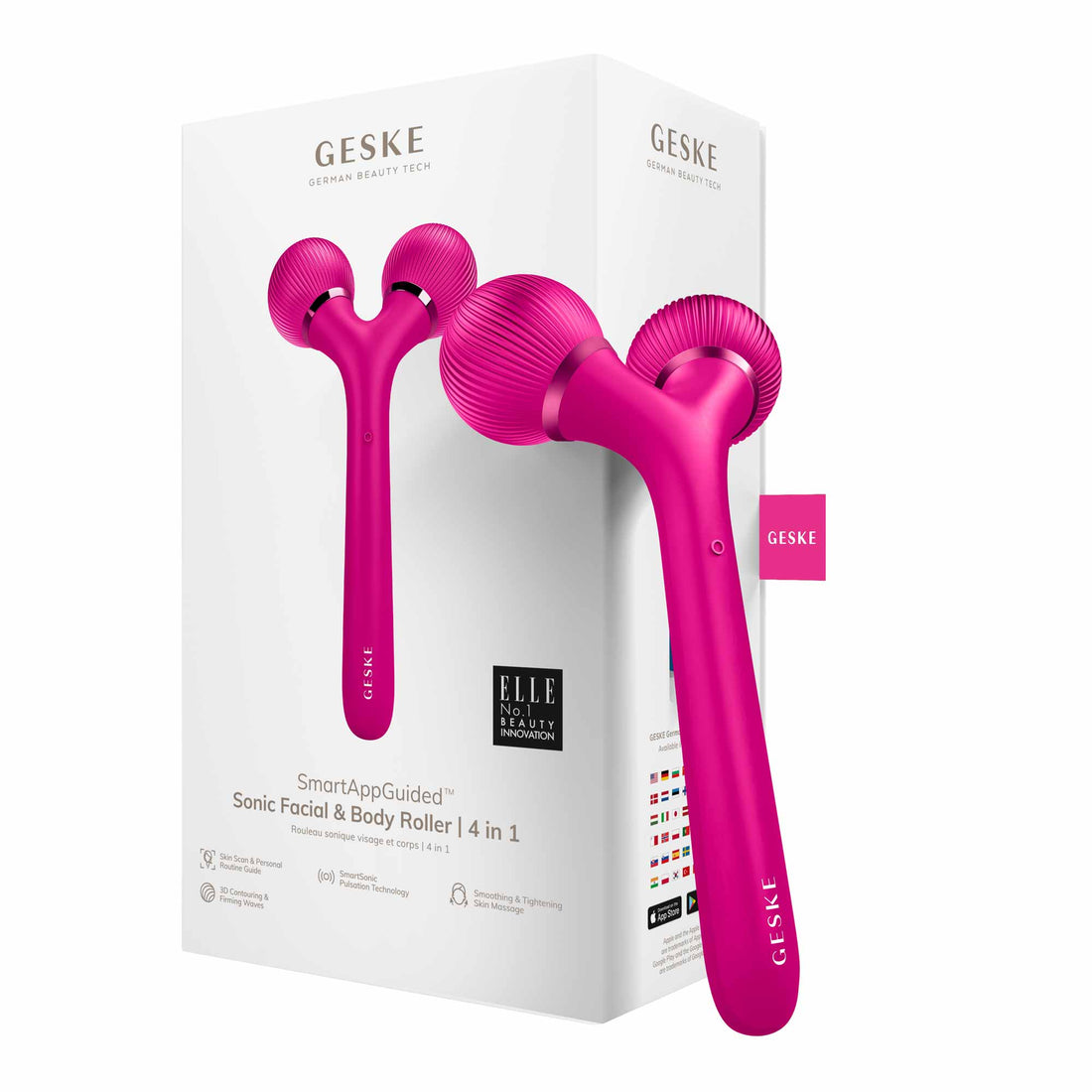 Sonic Facial & Body Roller 4 em 1 Magenta