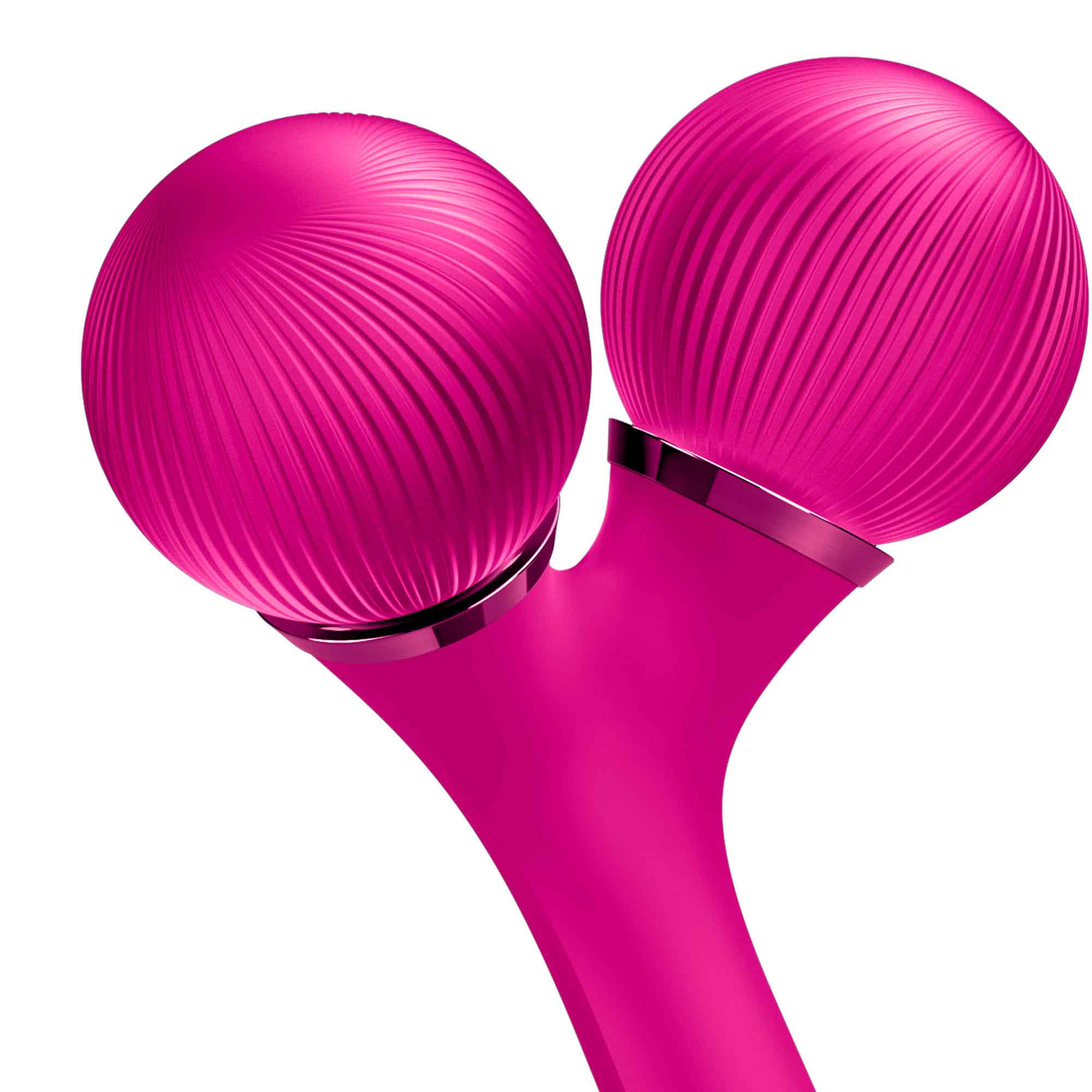 Rodillo facial y corporal sónico 4 en 1 magenta