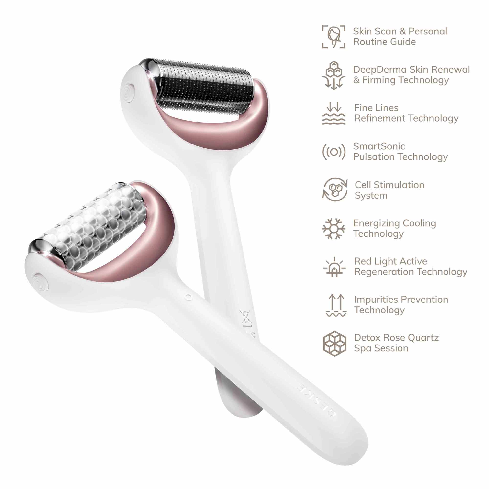 Rodillo facial y corporal con microagujas 9 en 1 Starlight