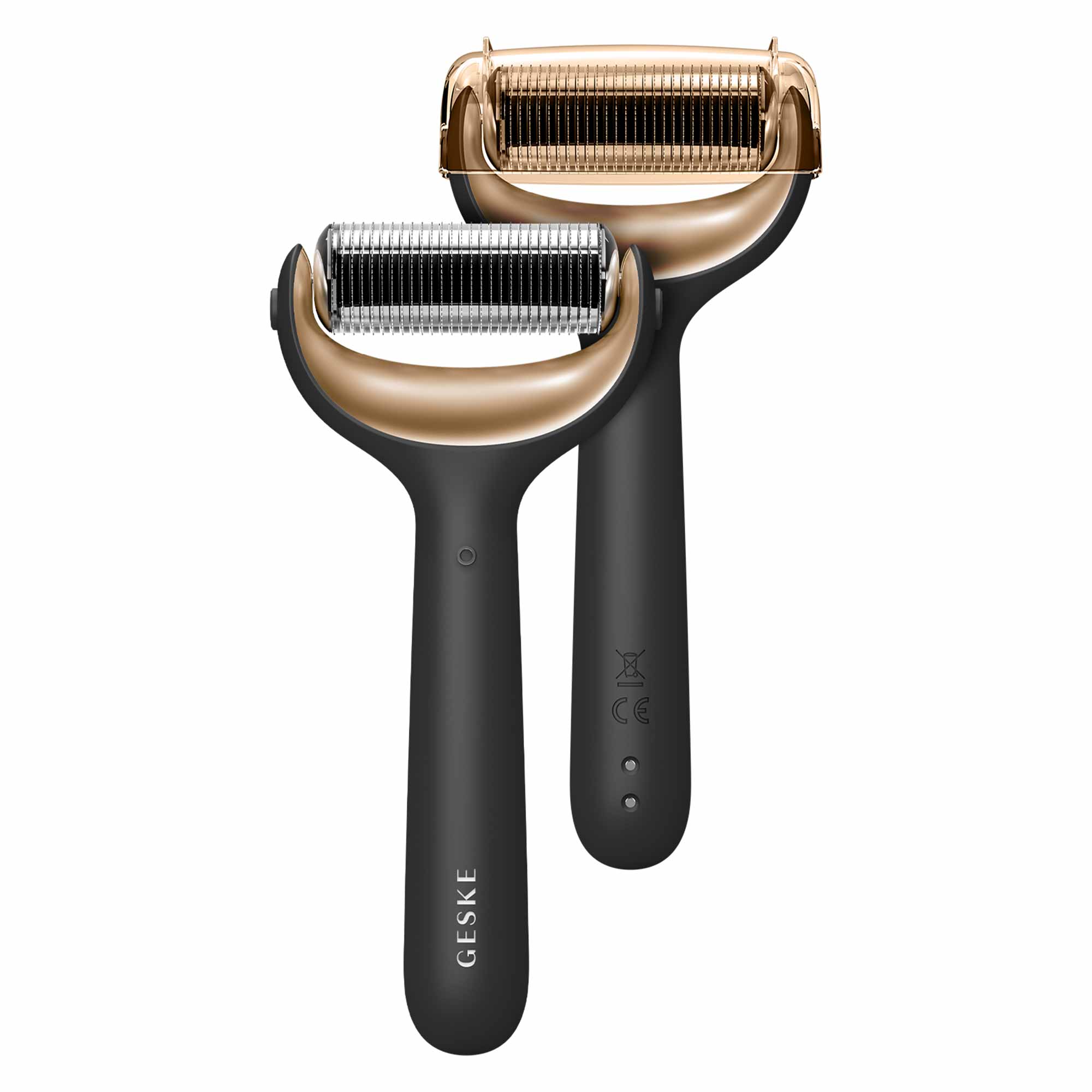 Rodillo facial y corporal de microagujas 9 en 1 gris