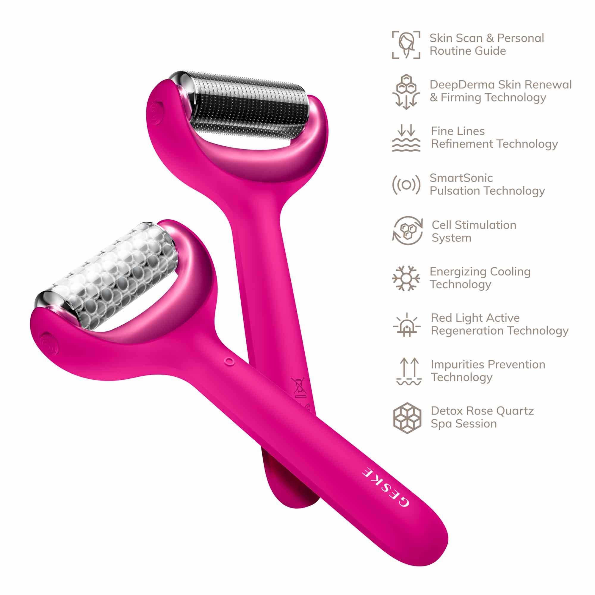 Rodillo facial y corporal con microagujas 9 en 1 Magen