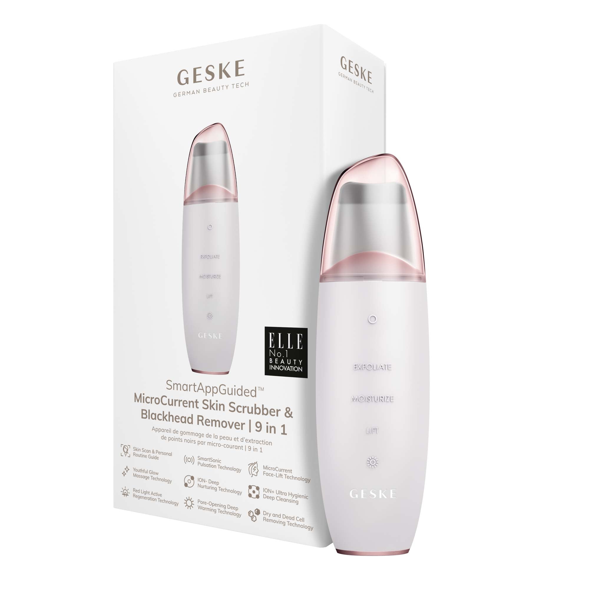 MicroCurrent Skin Scrubber & Blackhead Remover - 9 em 1 - Starlight