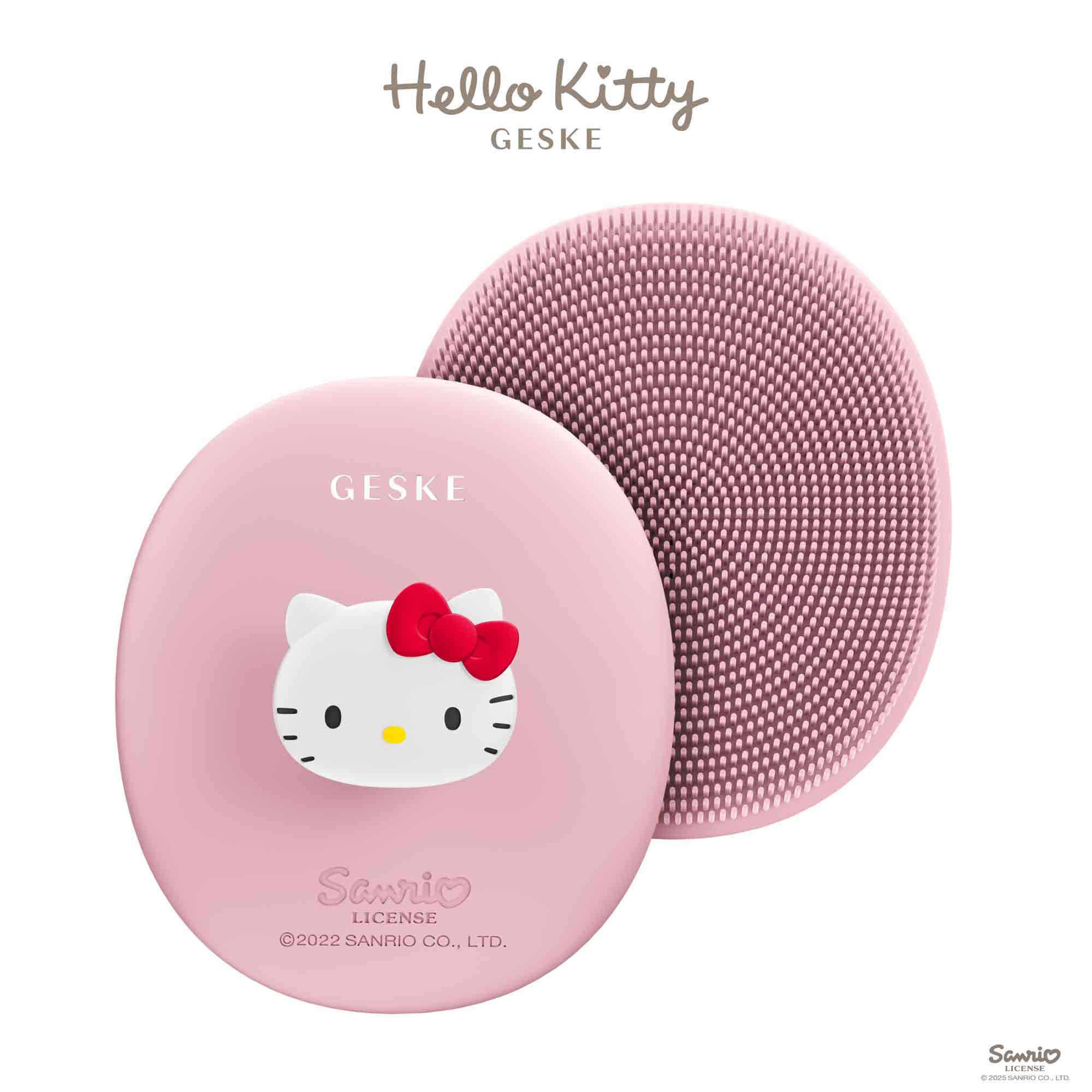 Facial Brush - 3 em 1 - Hello Kitty Pink