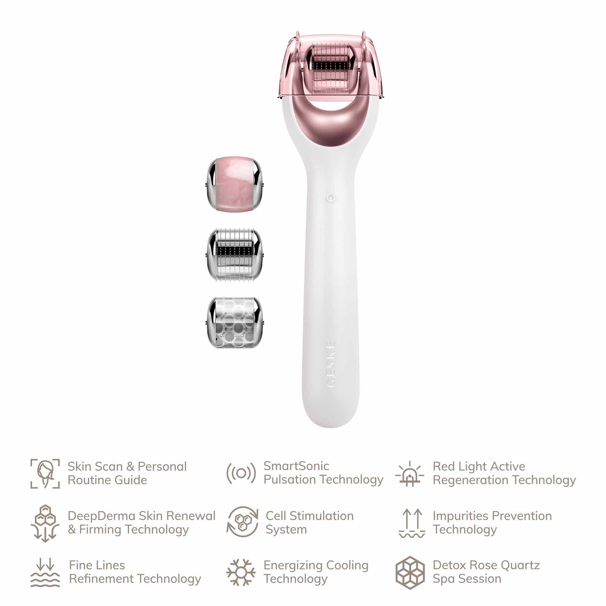 Rodillo facial de microagujas 9 en 1 Starlight
