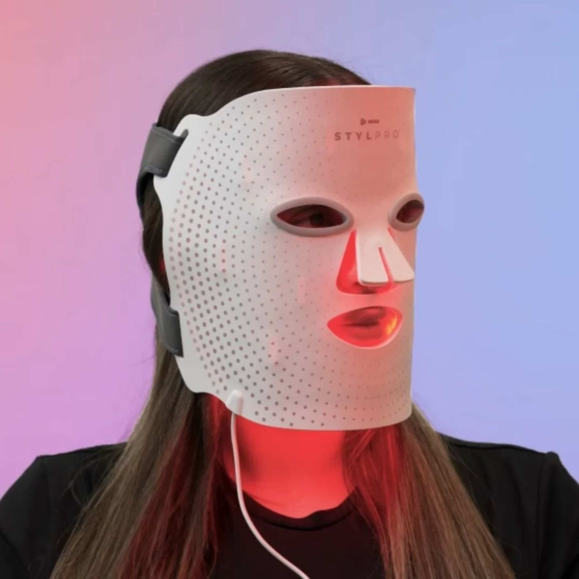 Máscara facial LED de longitud de onda StylPro con luz roja y azul