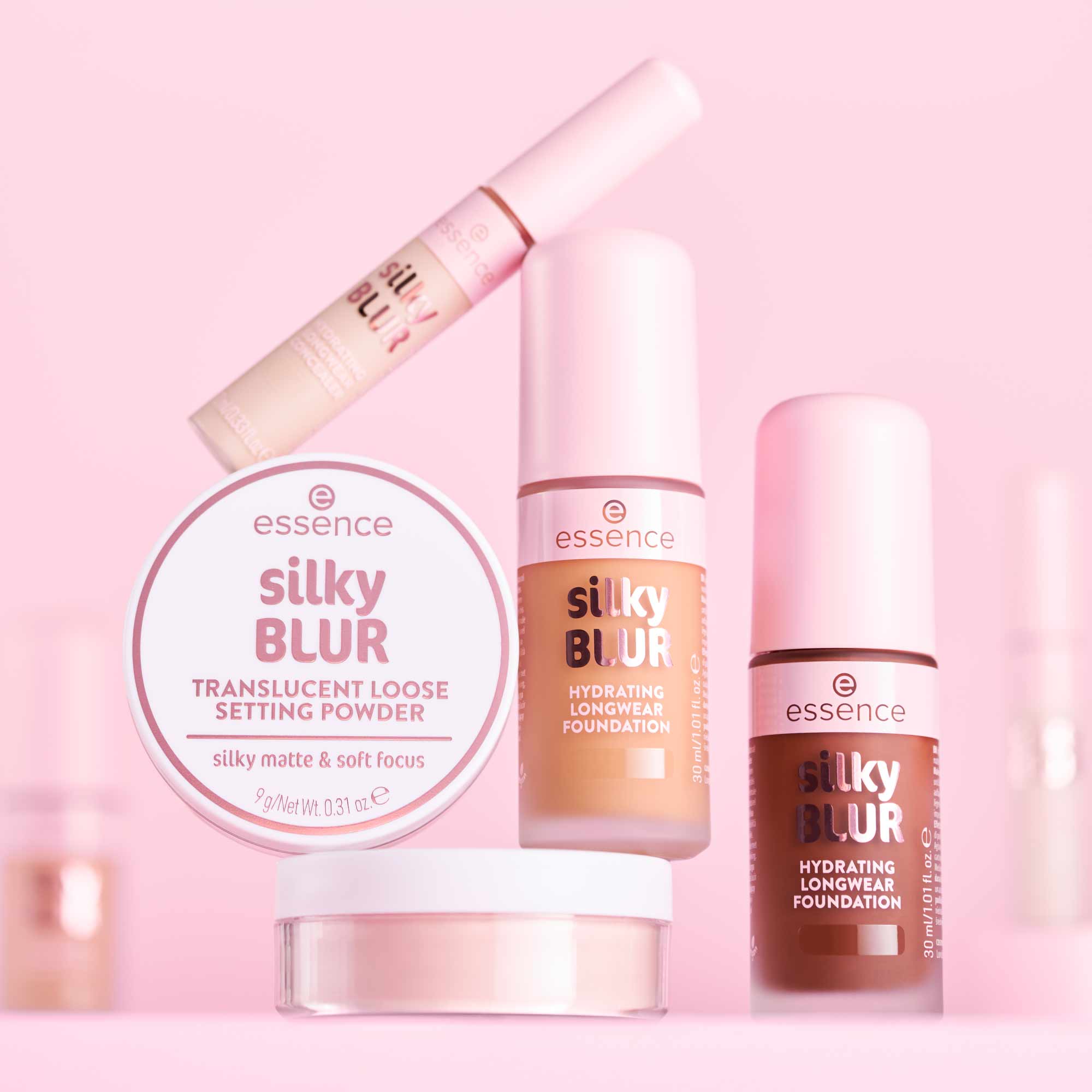 BASE HIDRATANTE DE LONGA DURAÇÃO Silky BLUR