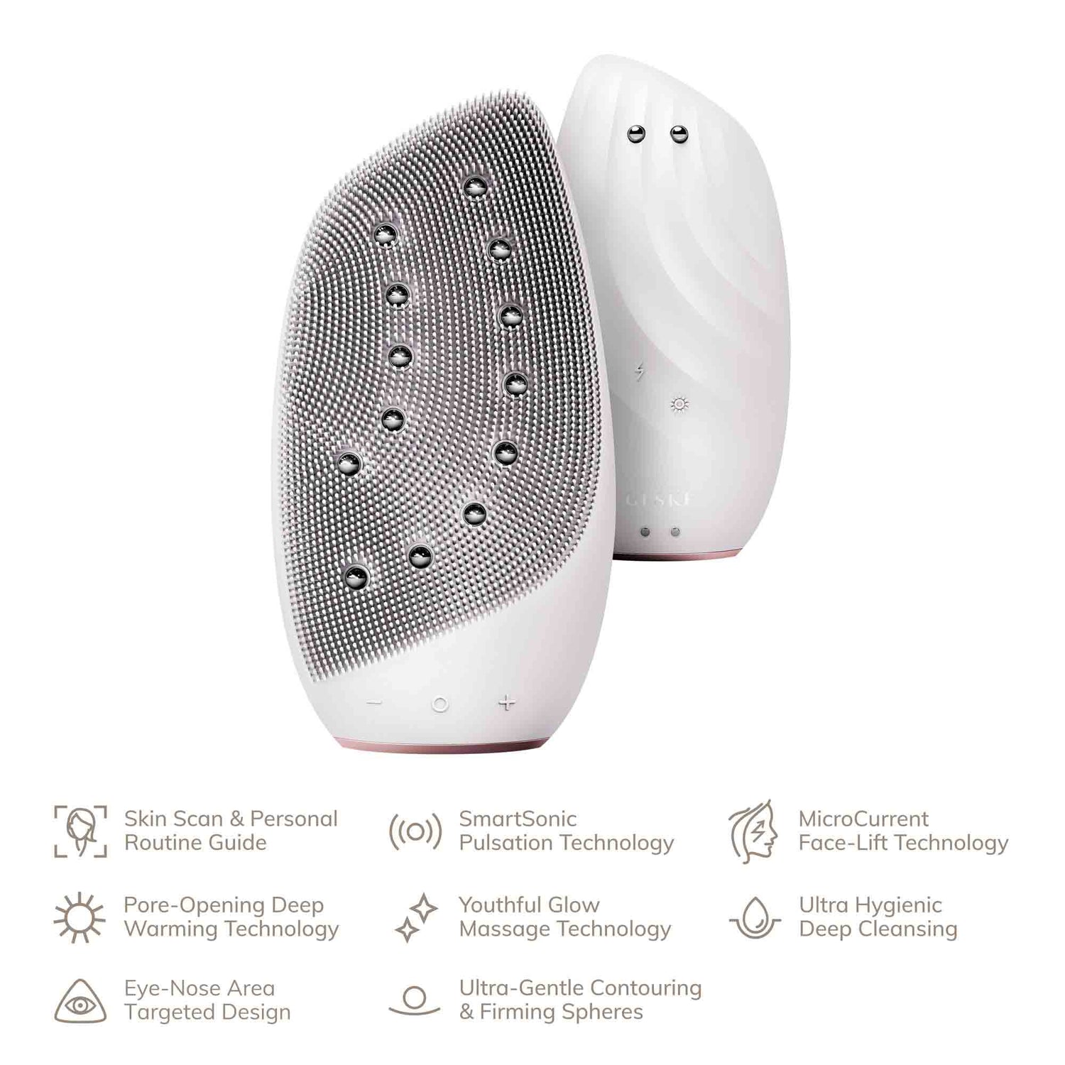 Cepillo facial térmico sónico y lifting facial 8 en 1 Starlight