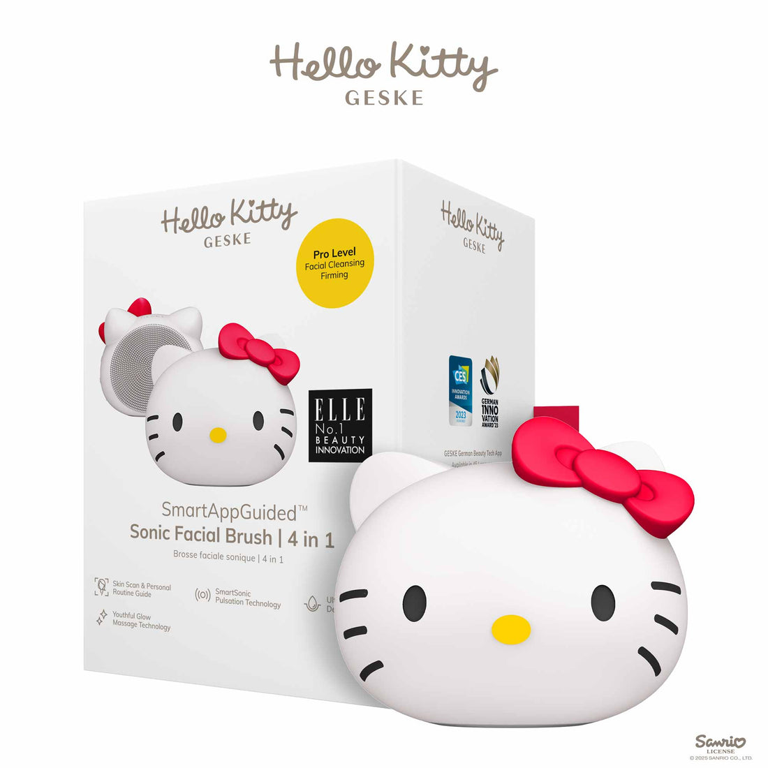 Sonic Facial Brush - 4 in 1 - Hello Kitty Starlight