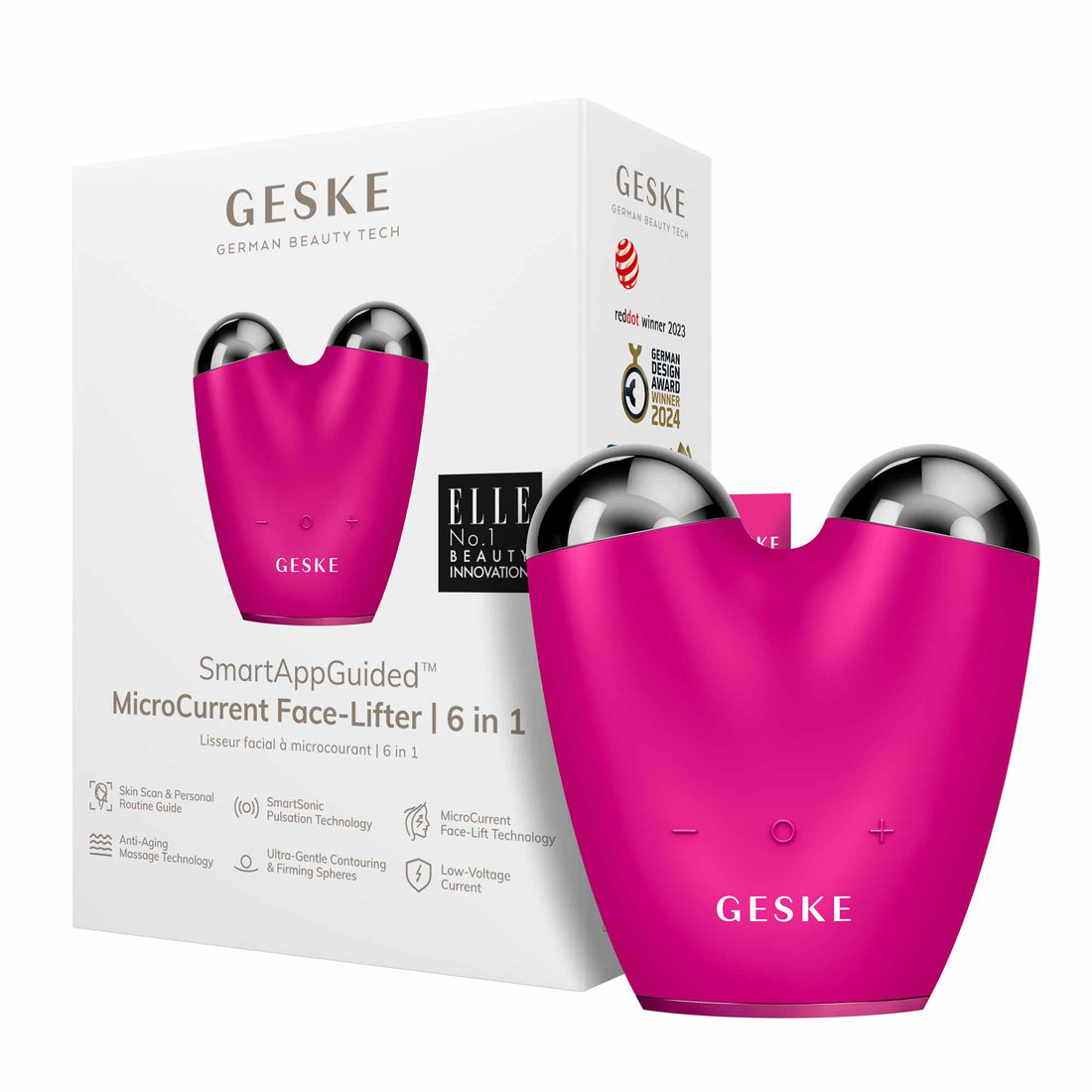 MicroCurrent Face-Lifter 6 en 1 Magenta