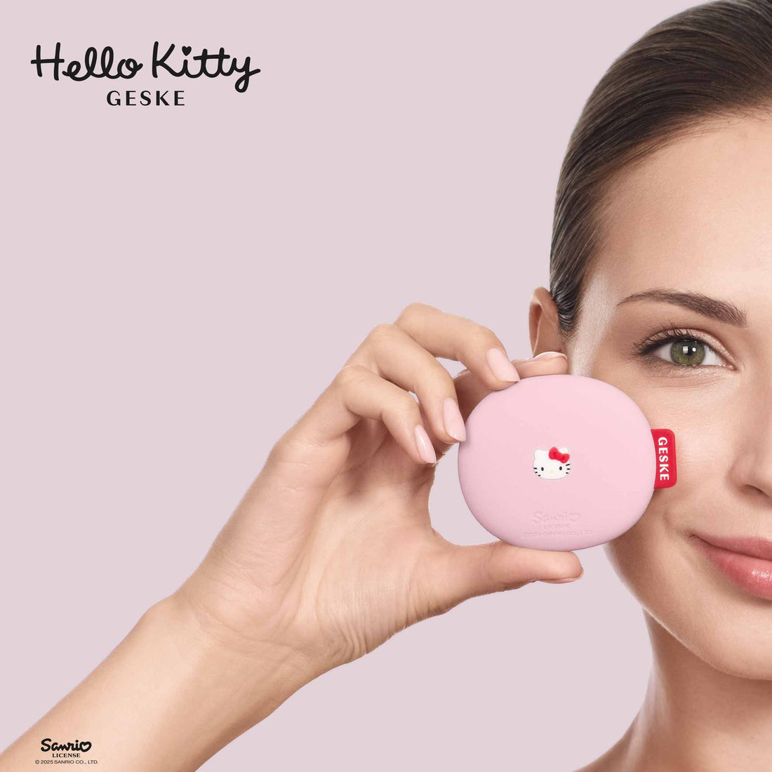 Facial Brush - 4 in 1 - Hello Kitty Pink