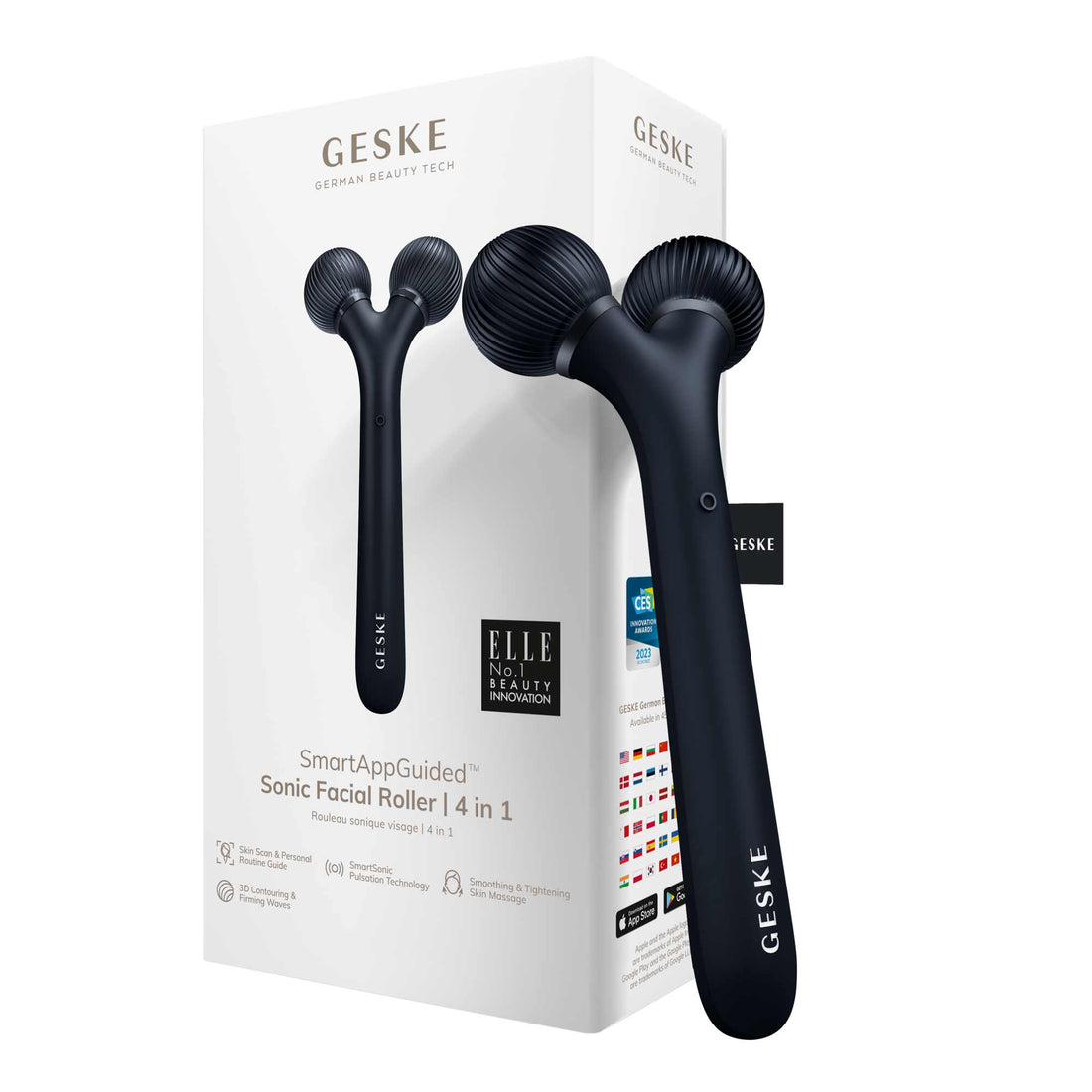 Sonic Facial Roller 4 in 1 Black