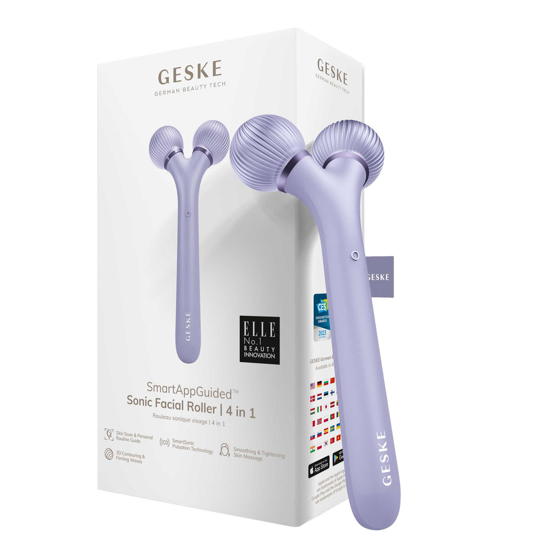 Sonic Facial Roller - 4 in 1 - Purple