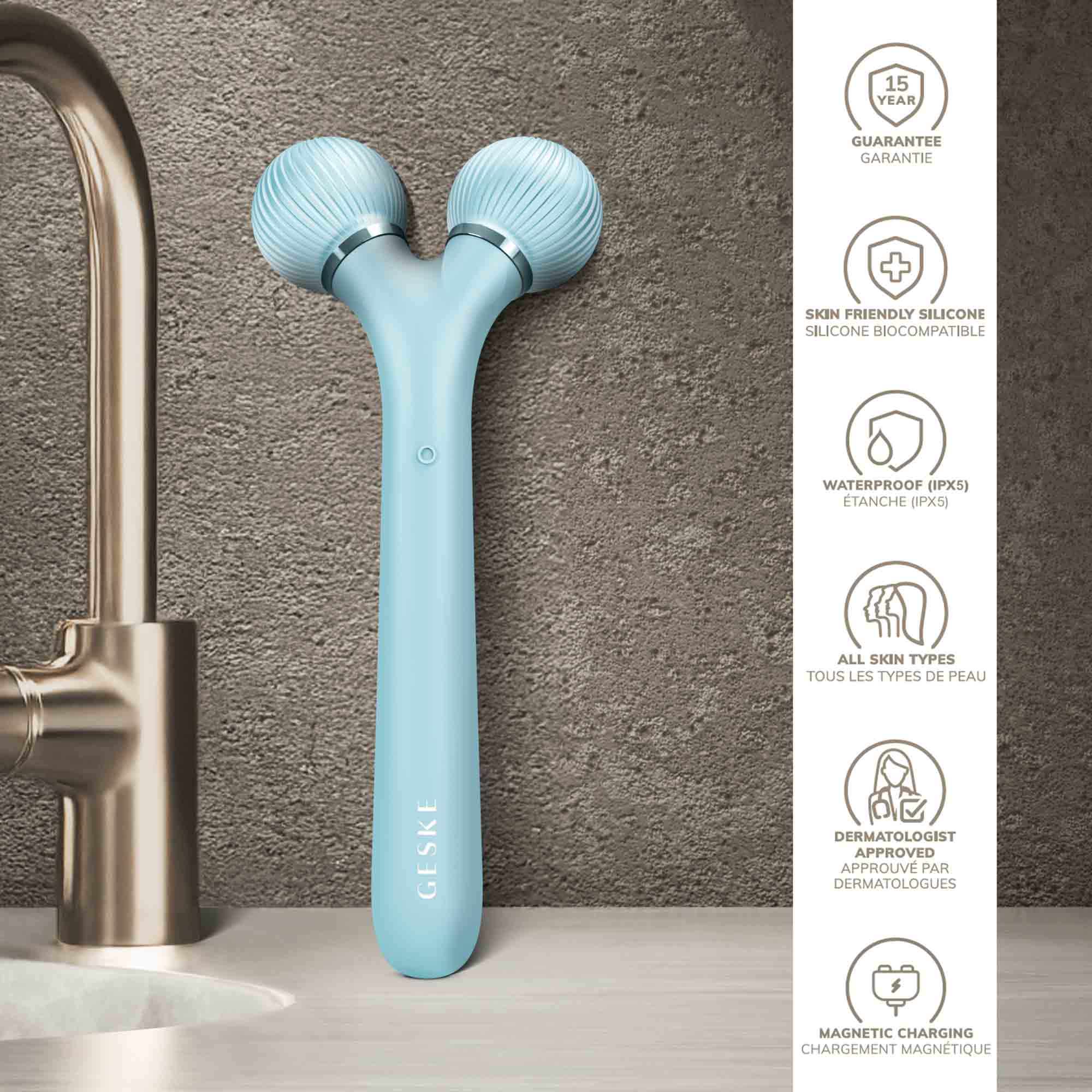 Sonic Facial Roller 4 em 1 Turquoise