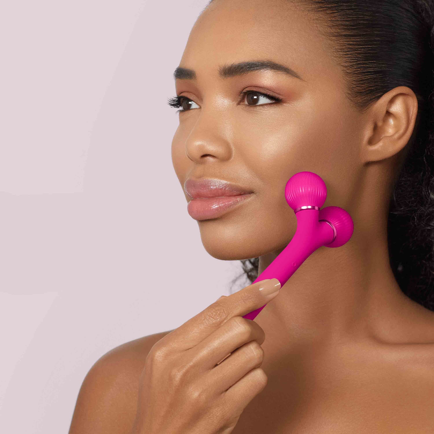 Sonic Facial Roller 4 em 1 Magenta