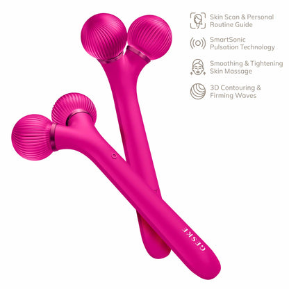 Sonic Facial Roller 4 em 1 Magenta