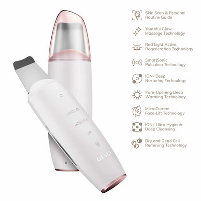 MicroCurrent Skin Scrubber &amp; Blackhead Remover - 9 em 1 - Starlight