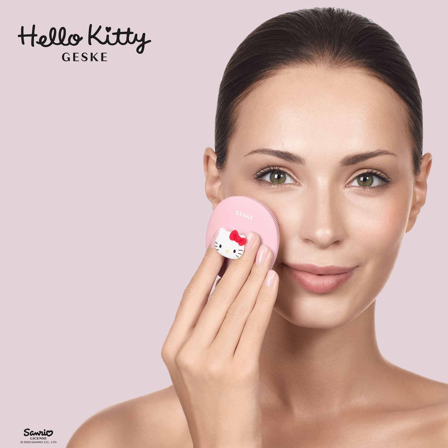 Facial Brush - 3 em 1 - Hello Kitty Pink