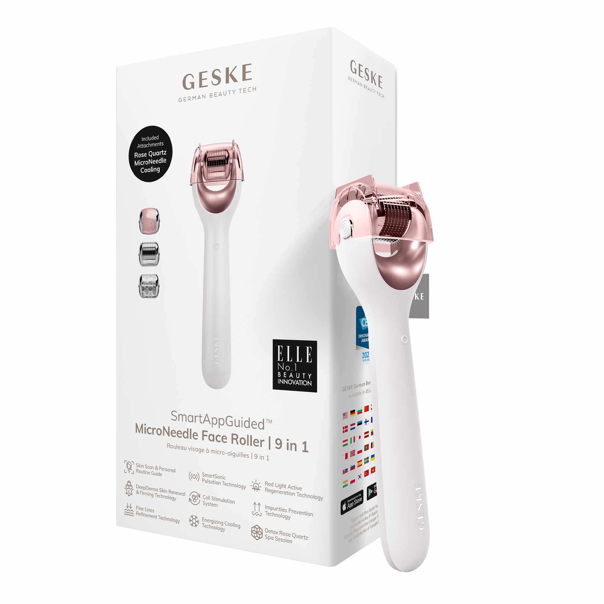Rodillo facial de microagujas 9 en 1 Starlight