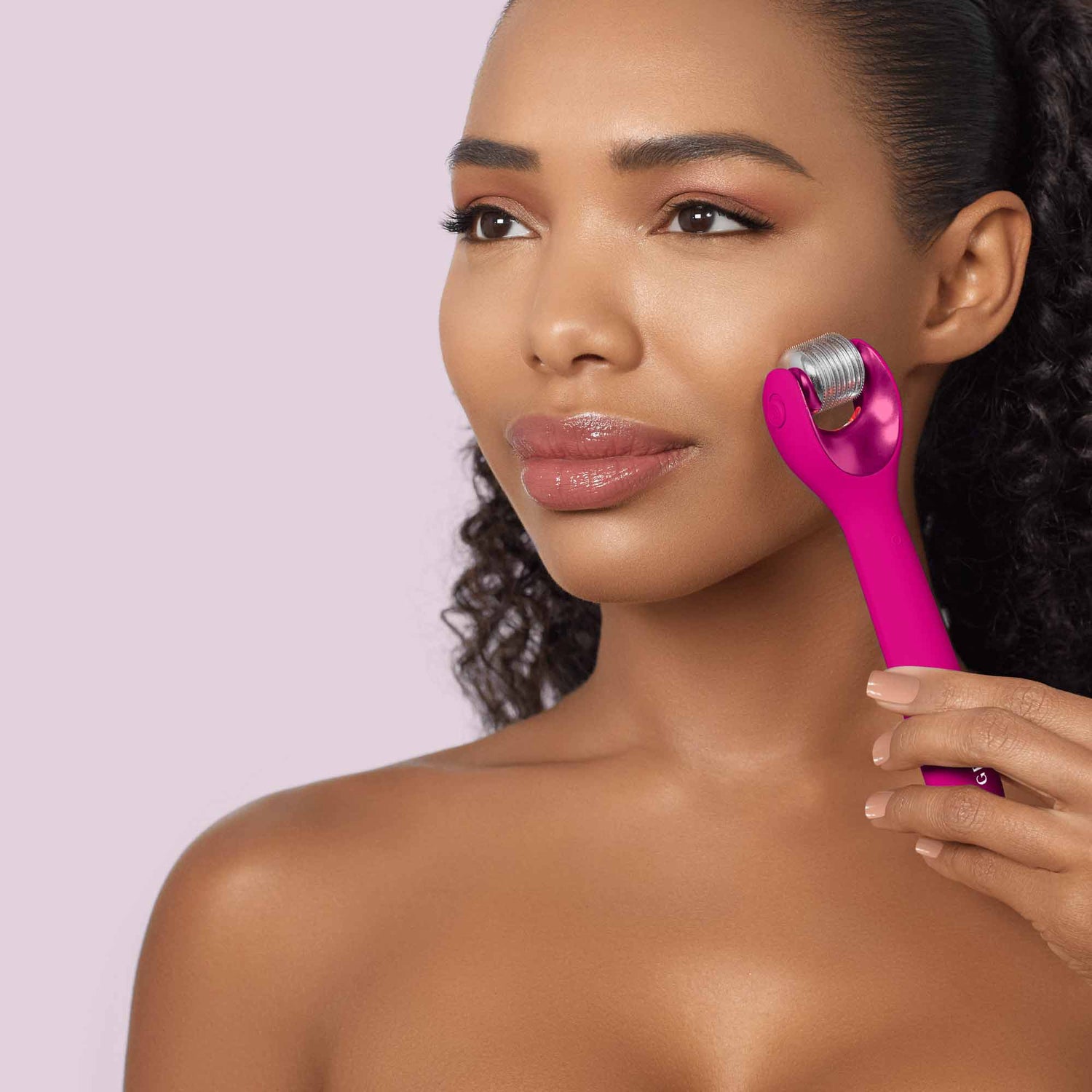 MicroNeedle Face Roller - 9 em 1 - Magenta