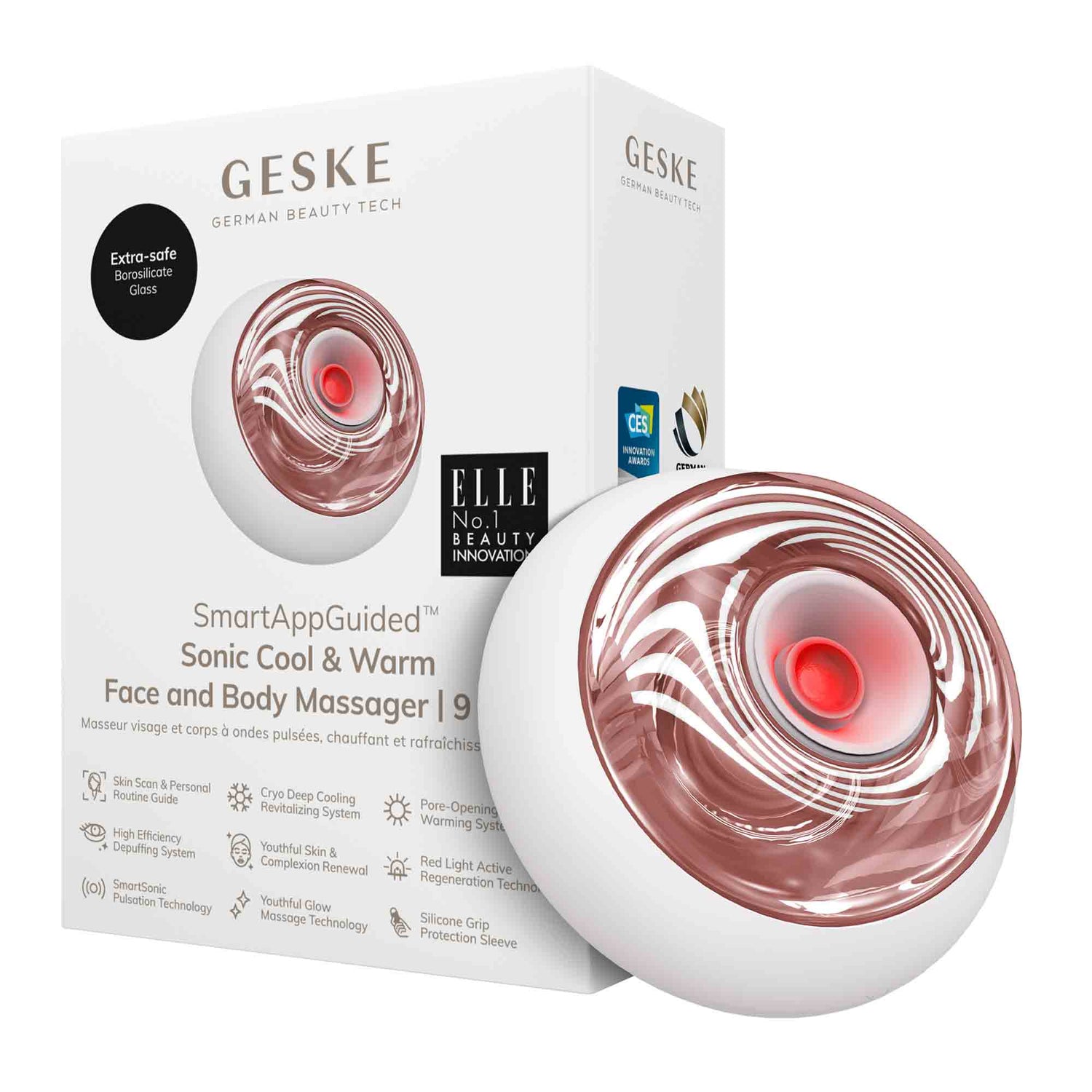 Sonic Cool &amp; Warm Face and Body Massager - 9 em 1 - Starlight
