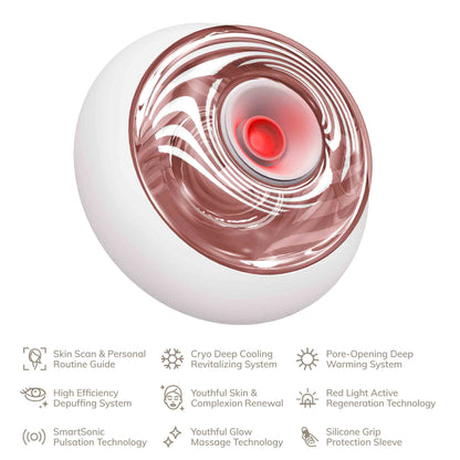 Sonic Cool &amp; Warm Face and Body Massager - 9 em 1 - Starlight
