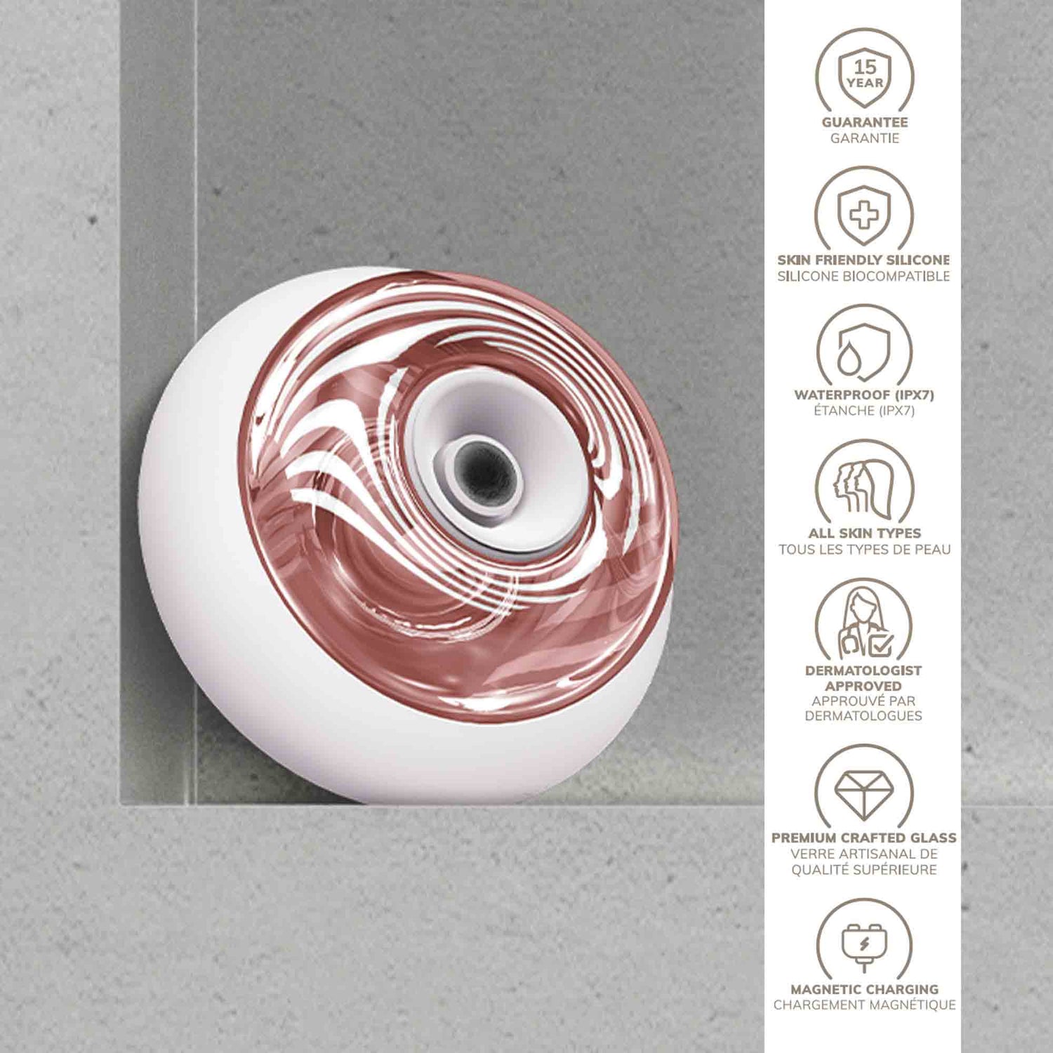 Sonic Cool &amp; Warm Face and Body Massager - 9 em 1 - Starlight